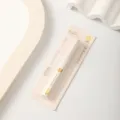 Portable pen-shaped scissors mini cute student handmade DIY folding round head safety pocket cutter - Beige