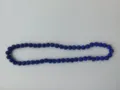 Deep blue 10mm Shamballa necklace with sparkling rhinestone pavé clay beads for hip hop style - 130 / Approx. 44 Beads, Approx. 51cm (20 Inches)