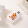 Mini cúter simpático con osito, cuchillo de bolsillo retráctil portátil para escuela. - Bufanda
