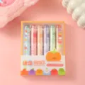 Cute vegetable highlighter set, 6-pack mini marker pens for students and daily journaling. - Vegetable Highlighter Set / 6 Pieces/Pack