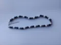 10mm clay rhinestone shamballa bead necklace with lobster clasp and extension chain. - Black and White Clay Rhinestone Ball Style (17) / Necklace approx 16 inches (approx 40cm) / Black and White