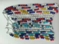 Colorful 10mm rhinestone clay ball beaded necklace with lobster clasp and extension chain. - Necklace Approx 18 Inches (45cm) / Random Color