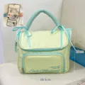 Large capacity mint green travel makeup bag with dimensions 26.5cm x 20cm - 26.5*13*20cm / Green