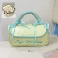 Grand sac à maquillage de voyage imperméable, dimensions 22x11cm avec ruban déco - 22*9.5*11cm / Vert