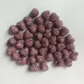Nahaufnahme von 12x14mm Strass Herz Perlen mit Halbbohrung, glitzernde Ton Bastelperlen DIY. - 12*15mm / Hellviolett