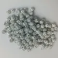 Detailansicht weiße Strass Ton Shamballa Perlen, 4-6mm lose DIY Armband Zubehörteile. - 6mm / Weiß