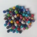 Variante de cuentas de estrás shamballa de arcilla polimérica multicolor para joyas. - 10mm / 30 Colores Mezclados