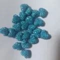 Hellblaue Herz Strass Ton Perlen halbgebohrt DIY Schmuckherstellung Zubehör 12x14mm - 12*15mm / Seeblau
