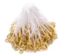 DIY gold lobster clasp phone straps, metal tube lanyard accessories for charms and crafts. - White