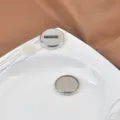 Convertidor de broche magnético para abrigos de invierno que evita daños en ropa - Frente Plateado