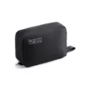 Beauty case da viaggio nero compatto con cerniera superiore e robusto manico laterale - 24.5*15*7.5cm / Nero