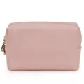 Premium pink octagonal waterproof cosmetic bag with gold zipper for travel organization - 20.5x7x13cm / L / Pink