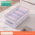 Premium grey 12-grid foldable wardrobe clothes organizer box for drawer, 44x25x17cm - 44x25x17cm