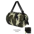 Bolsa de compras plegable de gran capacidad en color verde camuflaje para el súper - Camuflaje Verde Militar