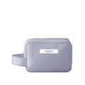 Portable lavender purple travel makeup bag with handle for large capacity beauty storage - S / Light Gray