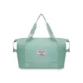 Large mint green oxford cloth travel duffel bag with durable handles and front pocket - 41*21*40cm / Green with Pocket