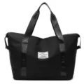 Grand sac de voyage et de sport noir imperméable avec des poignées très robustes - 41*21*40cm / Noir sans Poche
