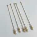 Minimalistische goldfarbene Rundkopf-Anstecknadeln mit zylindrischen Endkappen - 5er Set / 70mm / Gold