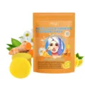 HOYGI Dischetti Detergenti Acido Cogico Curcuma 60pz Viso Esfoliante Illuminante Cura - 60 Pezzi/Confezione / Arancione