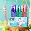 Süßes Cartoon Hase Seifenblasenstab Set für Kinder, tragbarer Outdoor Blasenstab für Jungen. - Kaninchen Seifenblasenstab