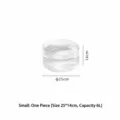 Portable Collapsible Basin Small Transparent Round Folding Water Bucket 6L Size 25x14cm - 6L / Small (25x14cm)