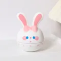 Minuteur mécanique mignon lapin pour enfants étudiants étude gestion du temps rappel - Lapin / Blanc