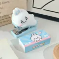 Mini agrafeuse mignonne de lapin de dessin animé avec des agrafes, papeterie bleue pour bureau école. - Agrafeuse Babunini / 1 Pièce / Bleu