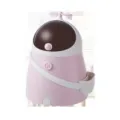 Cute cartoon desktop trash can mini plastic storage box for office and home table. - Pink