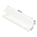 Bandeja pasacables debajo de escritorio blanca organizador de cables para mesa pc 40cm - Blanco