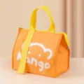 Sac à déjeuner isotherme orange avec poignée jaune, sac thermique étanche pour repas. - Ours Orange