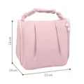 Rose cosmetique sac grande capacite portable voyage toilette trousse avec perles - Sans Pendentif / Rose
