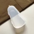 Clear plastic tableware storage case, transparent portable cutlery box packaging option. - Storage Box