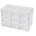 Boîte de rangement transparente à 9 grilles tiroir variante de bureau pour les cosmétiques. - Motif 9 Grilles / Transparent