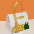 Sac isotherme repas imperméable thermique fourre-tout avec motif d'ananas pour le travail - Ananas Blanc