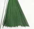 Green floral wire stems for DIY rose bouquets and floral arrangements, 40cm length for crafts. - 40cm Iron Wire Rods