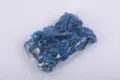 Blue glitter artificial rose heads pack, bulk faux flowers for bouquets and DIY crafts. - Light Royal Blue