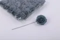 Graue PE Schaumstoff Rosen, künstliche Blumen Köpfe mit Stiel für Hochzeitsdeko Basteln. - Gefärbt Dunkelblau