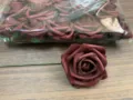 Gefärbter PE-Schaum Rosenblütenkopf Farbverlauf für DIY Sträuße und Hochzeitsbögen. - Gefärbtes Kaffeebraun