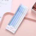 Morandi color gel pen set 6 pieces boxed student cute bullet writing office stationery - 0.5mm / Reunion Series Blue