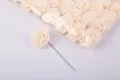 Großhandel 8cm künstliche PE Schaumstoff Rosen mit Stiel für Hochzeitssträuße und Deko. - Hellchampagner
