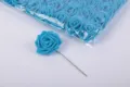 Blaue PE Schaumstoff Rosen Künstliche Blumen 8cm mit Stiel für Hochzeit Dekoration - Deep Lake Blue