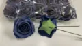 Dunkelblaue künstliche PE Schaumstoff Rosen Blüten Dekorative Blumen für Party - Gefärbtes Dunkelblau