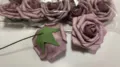Künstliche Schaumstoff Rosenblüten Farbverlauf handgefertigt DIY Blumenstrauß Dekoration - Gefärbtes Mauve Nr. 2