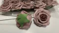Künstliche PE Schaum Rosen Köpfe Verlaufsfarbe DIY Hochzeit Bogen Bouquet Dekor - Gefärbtes Mauve Nr. 3