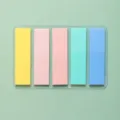 Morandi farbige Haftnotizen Index-Aufkleber, minimalistische Markierungen, 1.2x4.3cm, 100 Stk. - Flachkopf-Stil / Macaron-Farbe
