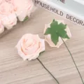 Teste di rose artificiali in schiuma PE per confezionamento bouquet decorazione - Rosa