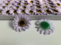Groothandel kunstmatige paarse zonnebloem bloemhoofdjes met groene basis voor DIY decoratie - Zonnebloem lichtpaars