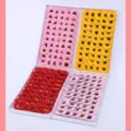 Artificial sunflower soap flower heads for bouquet gift box packaging and DIY craft projects. - Multi-Color Combination