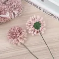 Cabezas de flores artificiales de tela rosa con tallos para bodas y decoración de caja de regalo - Rosa Retro