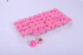 Wholesale pink soap flower heads with transparent tray packaging, perfect for DIY crafts and gifts. - Pink Carnation